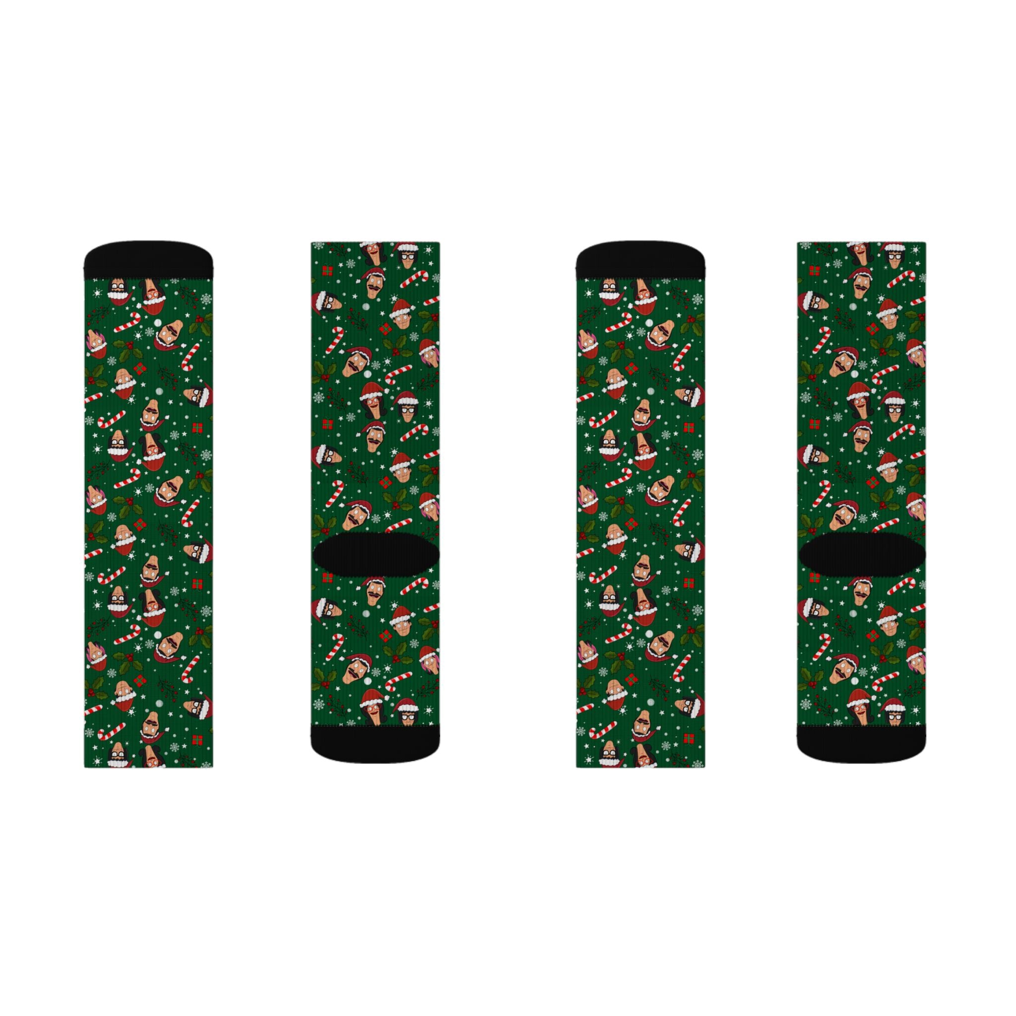 A Very Belcher Christmas Socks (Green)