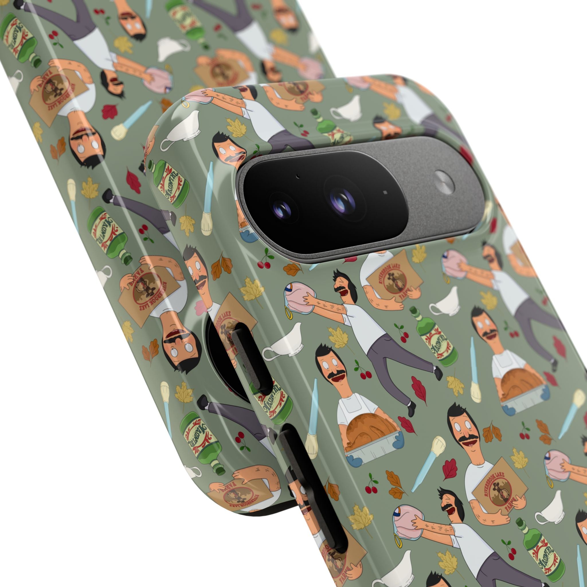 Bob's Burgers Inspired Thanksgiving Bob V1 Tough Case for iPhone, Samsung, and Google Phones