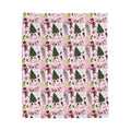 Pink Plaid Nutcracker Belchers Plush Blanket