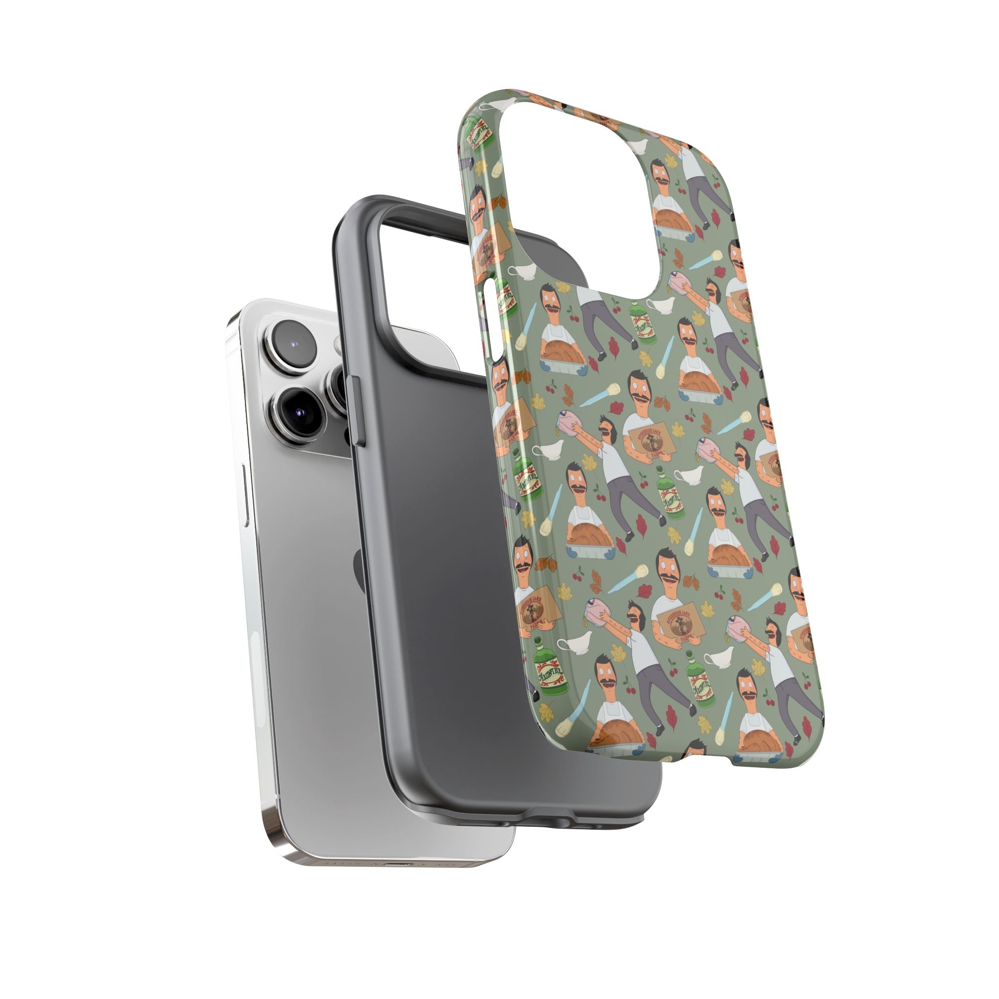 Bob's Burgers Inspired Thanksgiving Bob V1 Tough Case for iPhone, Samsung, and Google Phones