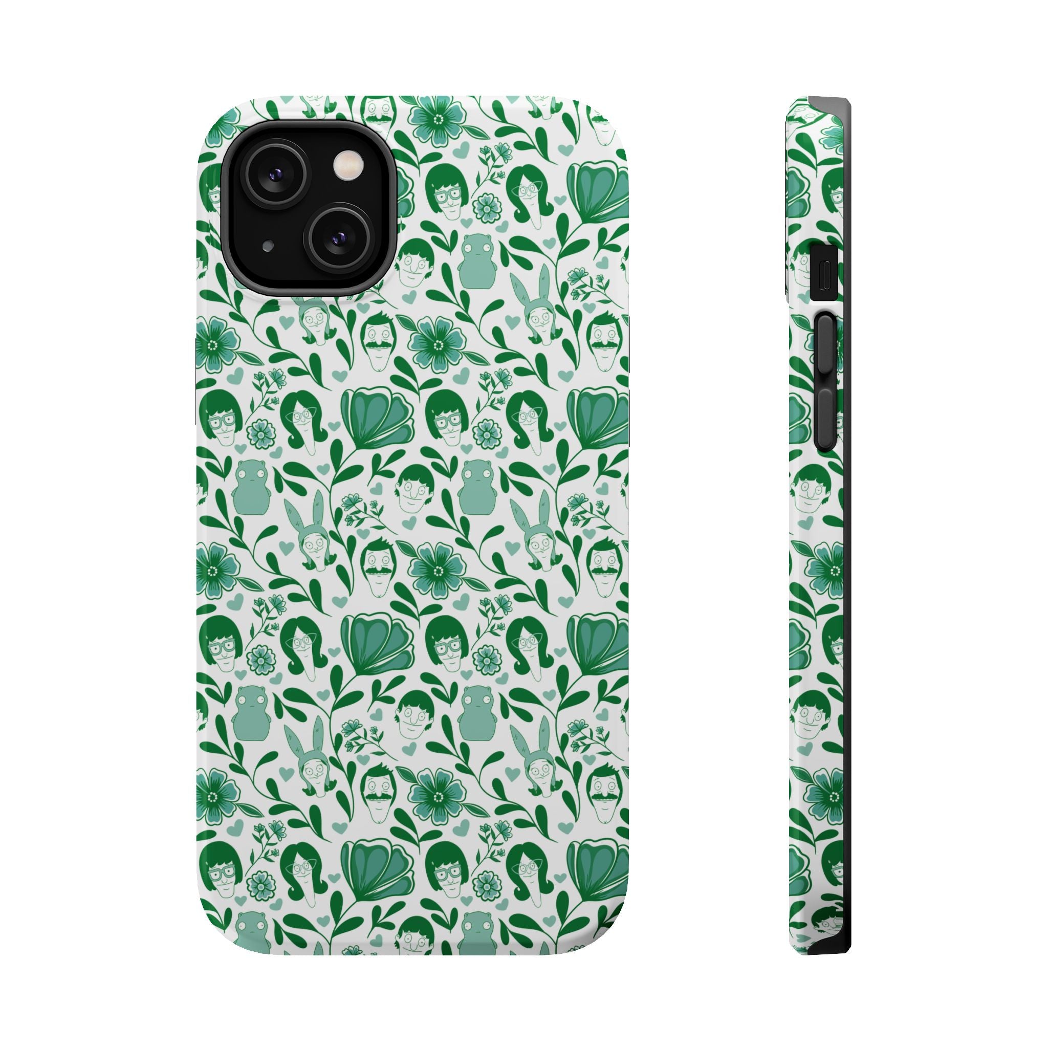Belcher's Fine China iPhone Case V1 Green – Magnetic Impact-Resistant