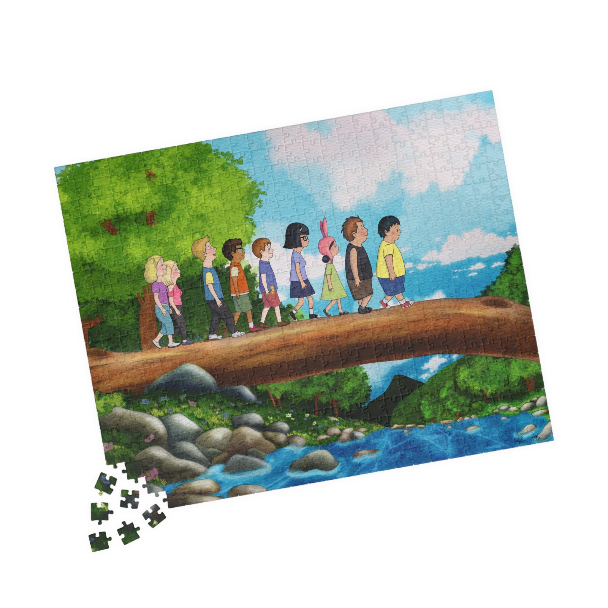 Adventure to see the Two Butted Goat – Ghibli and Bob's Burgers Inspired Jigsaw Puzzle (110–1014 pcs)