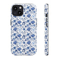 Bob's Burgers Inspired Blue Fine China Floral Tough Phone Case for iPhone, Google, and Samsung