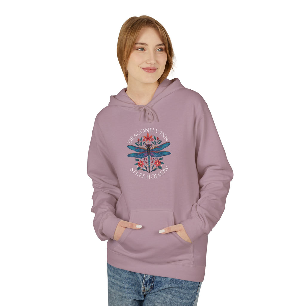 Dragonfly Inn Inspired Hoodie, Cozy Fleece Sweatshirt, Casual Jacket, Outdoor Apparel, Unisex