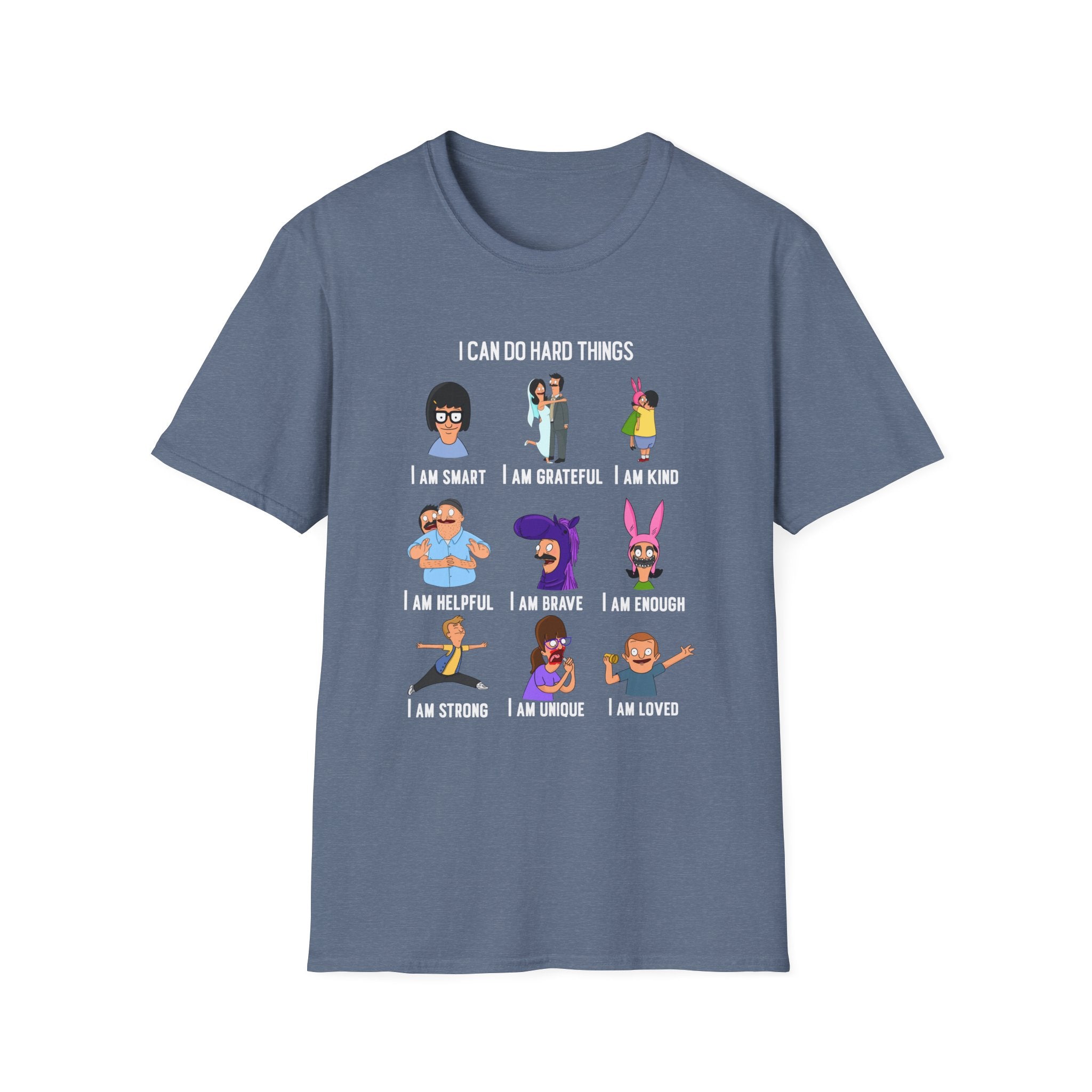 Bob's Burgers Inspired I Can Do Hard Things Unisex Softstyle T-Shirt