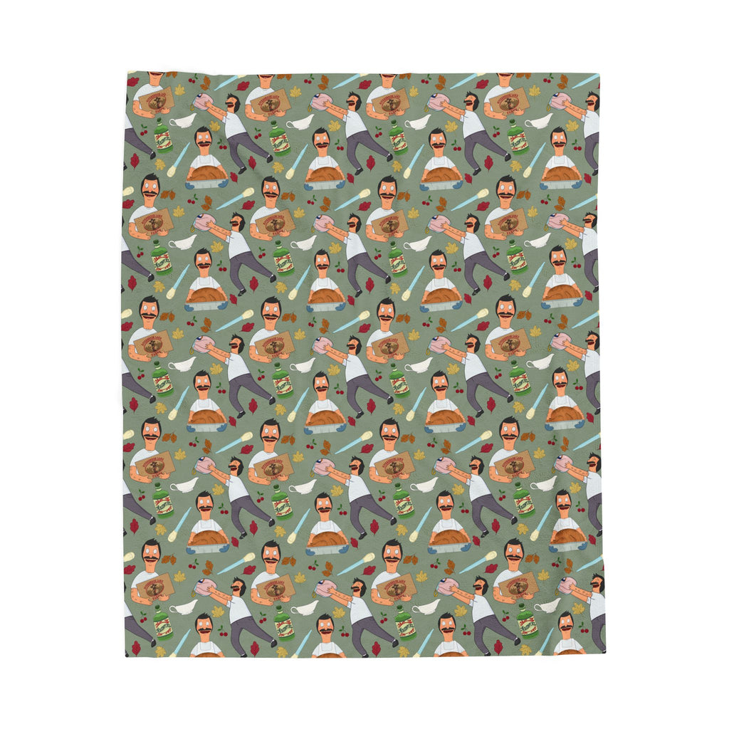 Thanksgiving with Bob Cozy Plush Blanket