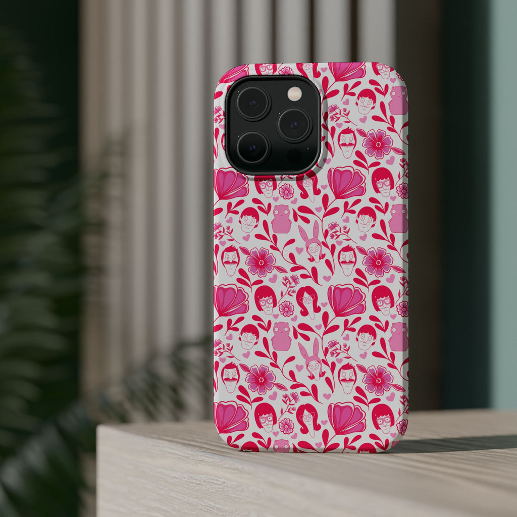 Belcher's Fine China iPhone Case V1 Pink – Magnetic Impact-Resistant