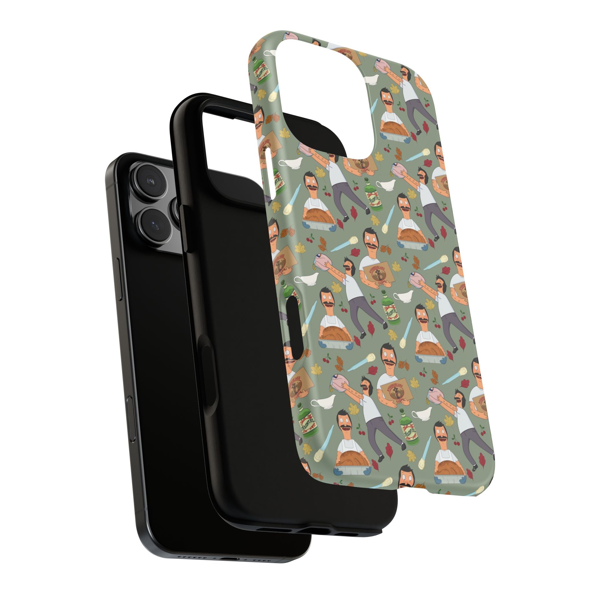 Bob's Burgers Inspired Thanksgiving Bob V1 Tough Case for iPhone, Samsung, and Google Phones