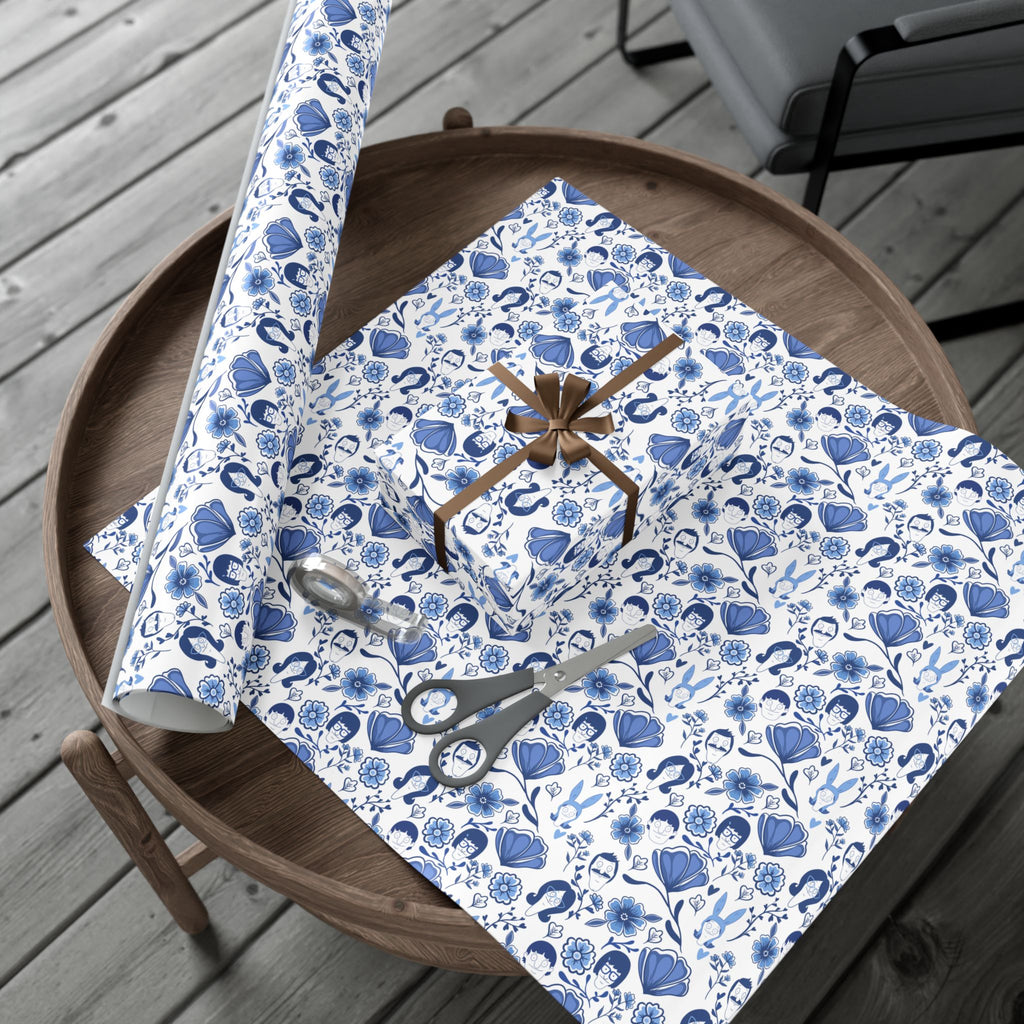 Bob's Burgers Inspired Fine China Floral Gift Wrap
