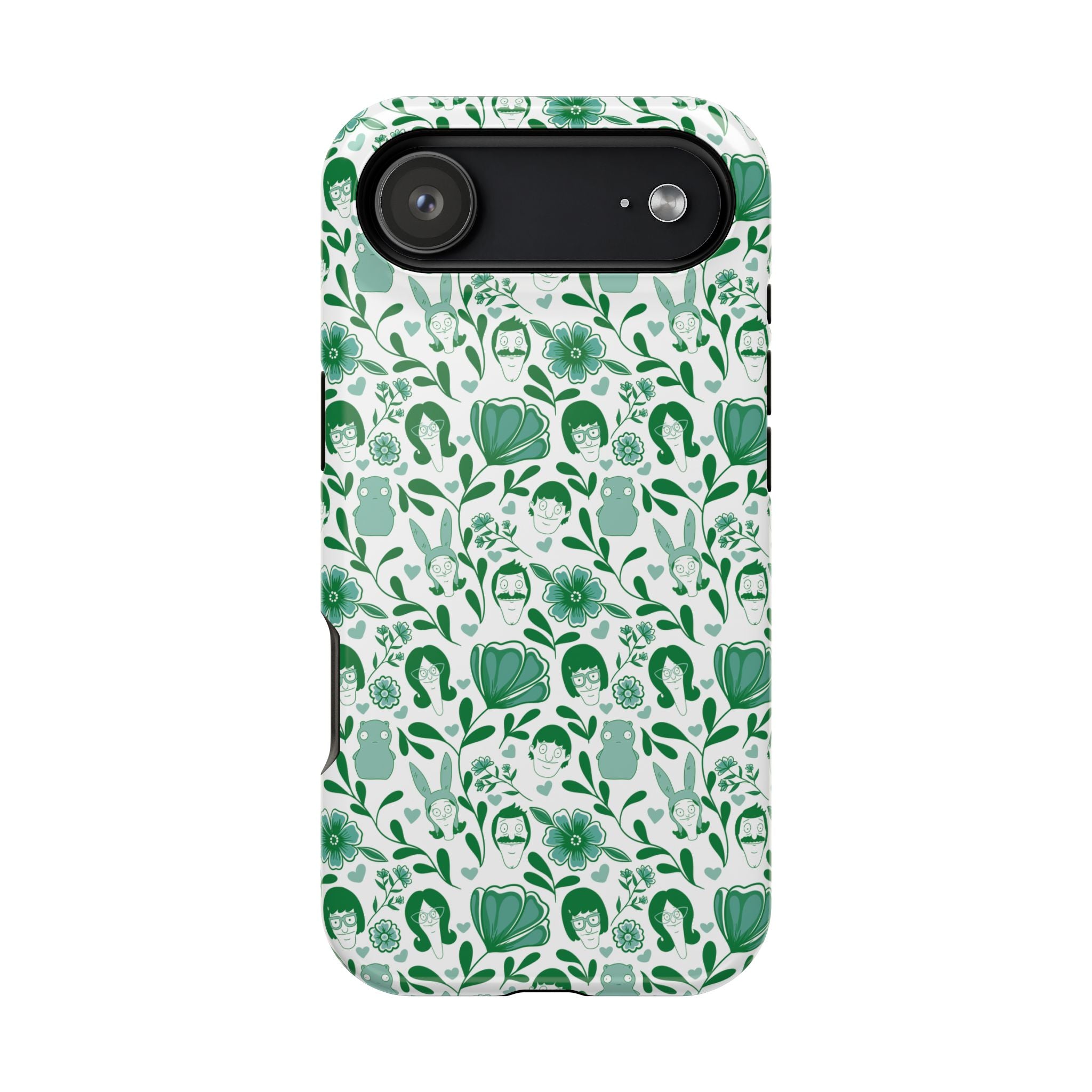Belcher's Fine China iPhone Case V1 Green – Magnetic Impact-Resistant