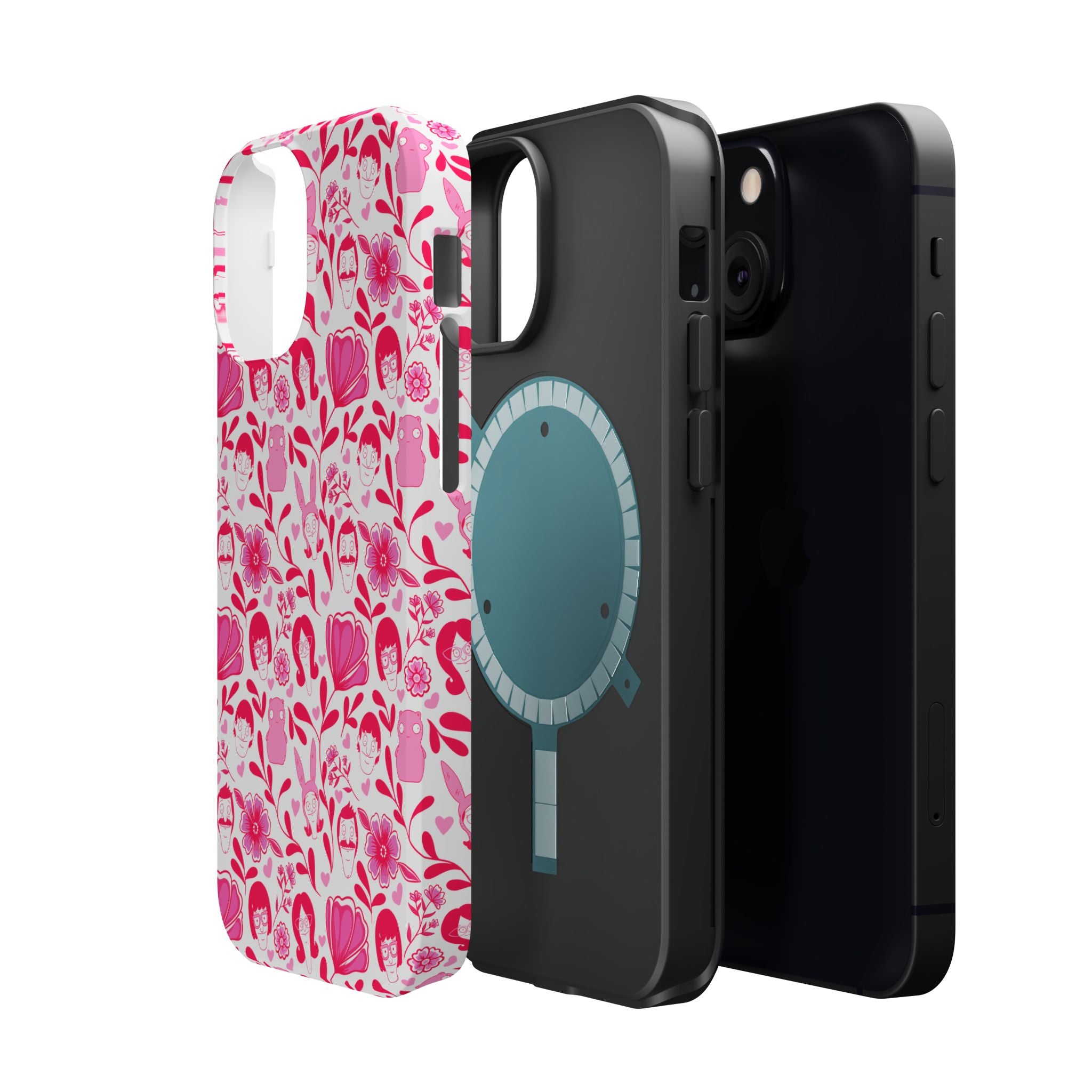 Belcher's Fine China iPhone Case V1 Pink – Magnetic Impact-Resistant