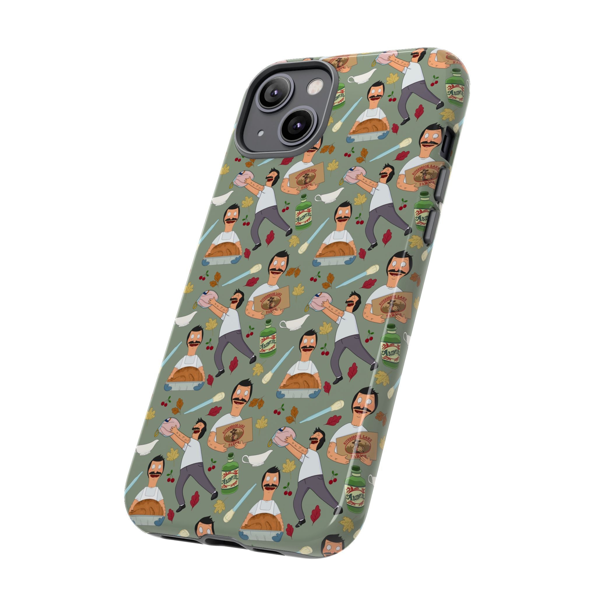 Bob's Burgers Inspired Thanksgiving Bob V1 Tough Case for iPhone, Samsung, and Google Phones