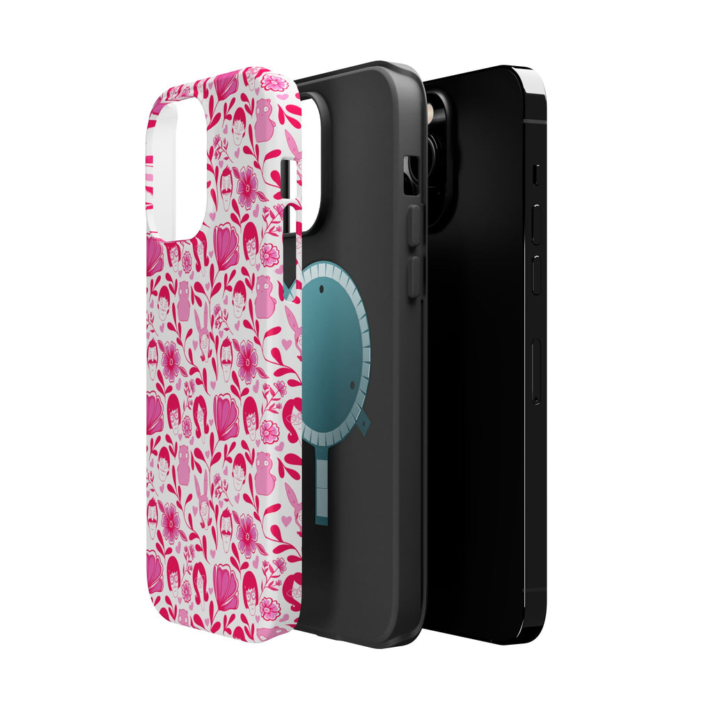 Belcher's Fine China iPhone Case V1 Pink – Magnetic Impact-Resistant