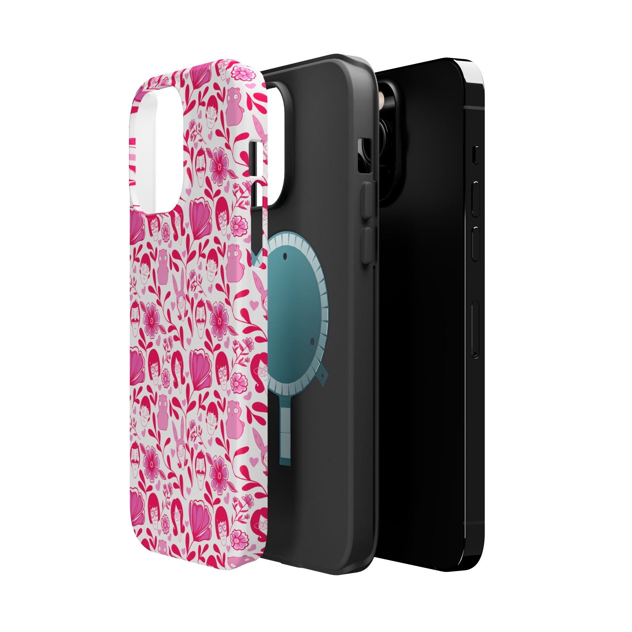 Belcher's Fine China iPhone Case V1 Pink – Magnetic Impact-Resistant
