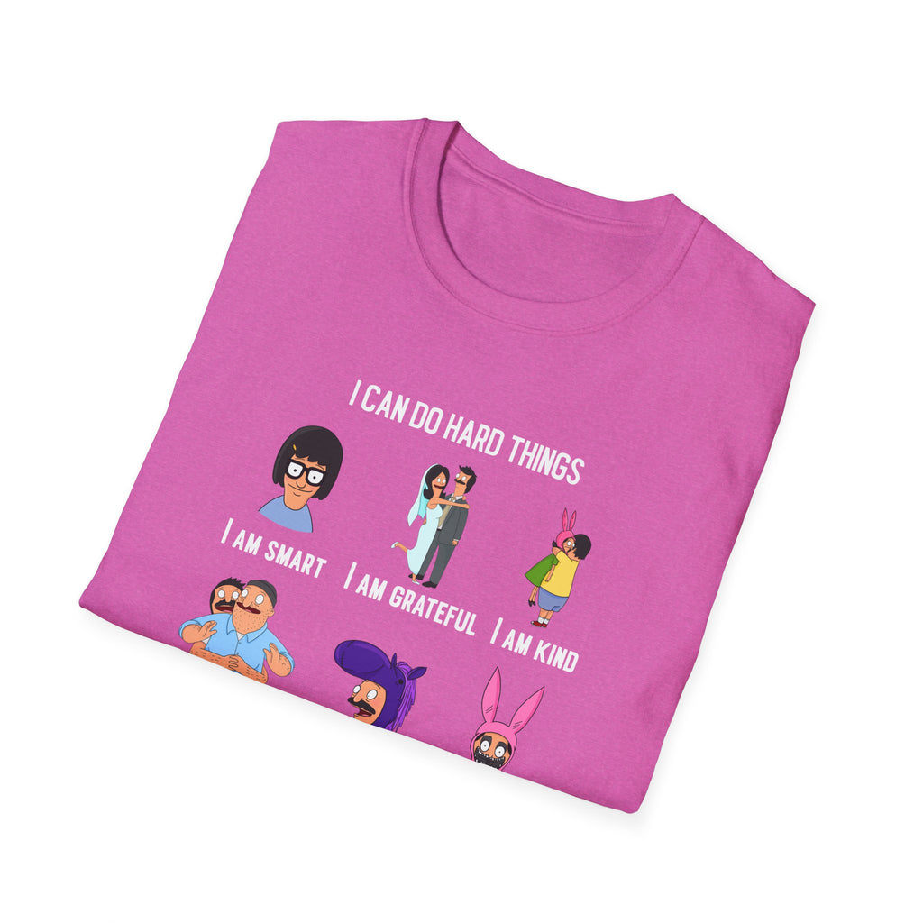 Bob's Burgers Inspired I Can Do Hard Things Unisex Softstyle T-Shirt