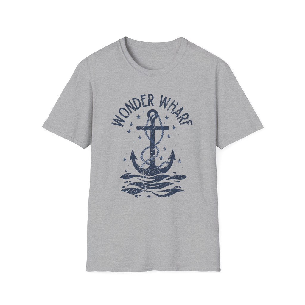 Bob's Burgers Wonder Wharf Inspired Anchor T-Shirt, Nautical Tee, Unisex Ocean Shirt, Beach Lover Gift, Summer Style Essential