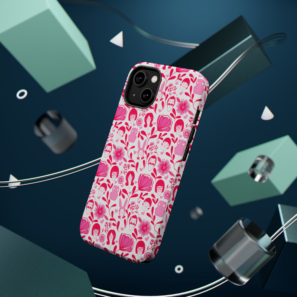 Belcher's Fine China iPhone Case V1 Pink – Magnetic Impact-Resistant
