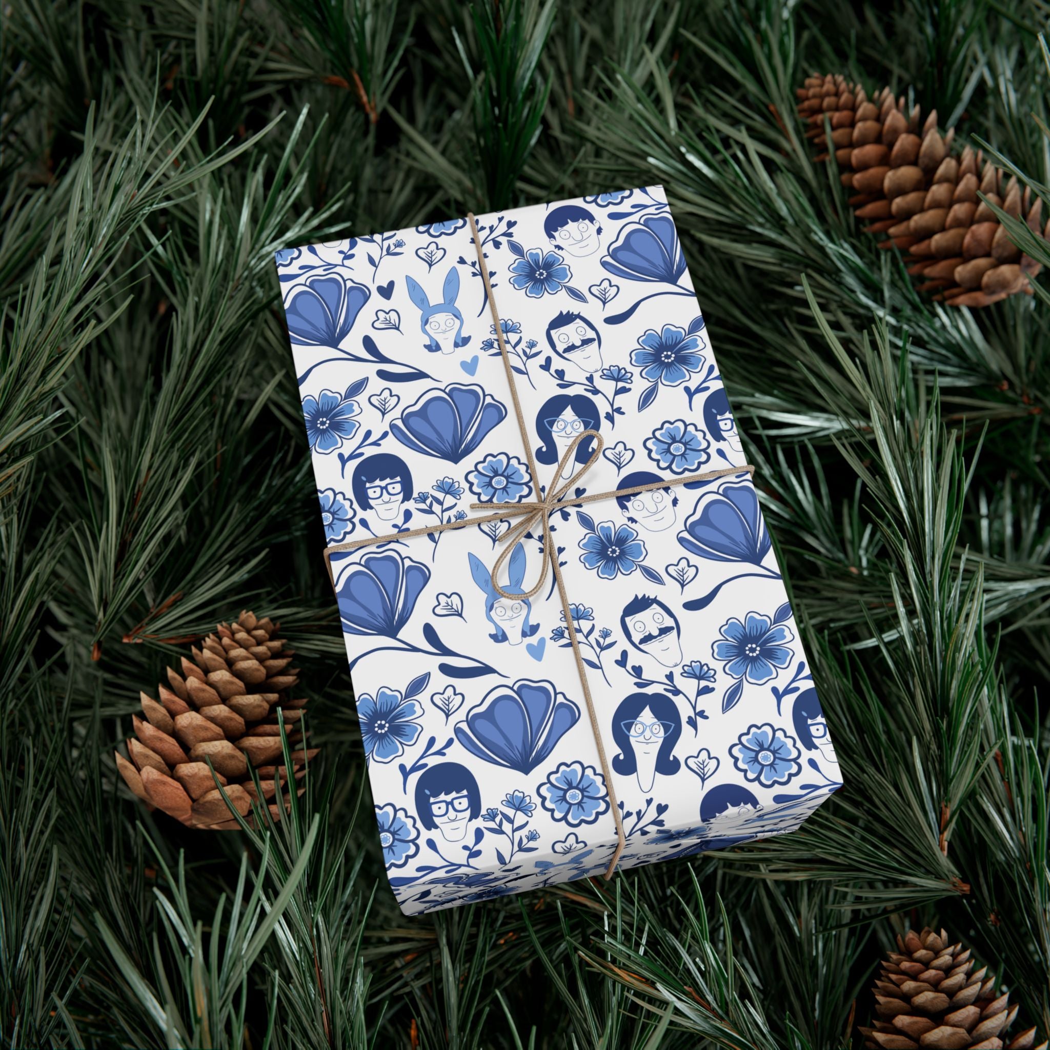 Bob's Burgers Inspired Fine China Floral Gift Wrap