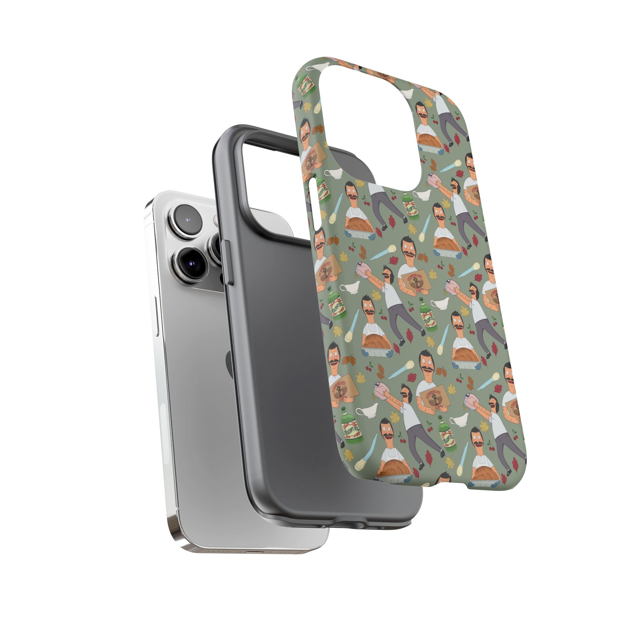 Bob's Burgers Inspired Thanksgiving Bob V1 Tough Case for iPhone, Samsung, and Google Phones