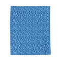 Blue Leopard Print Belchers Plush Blanket