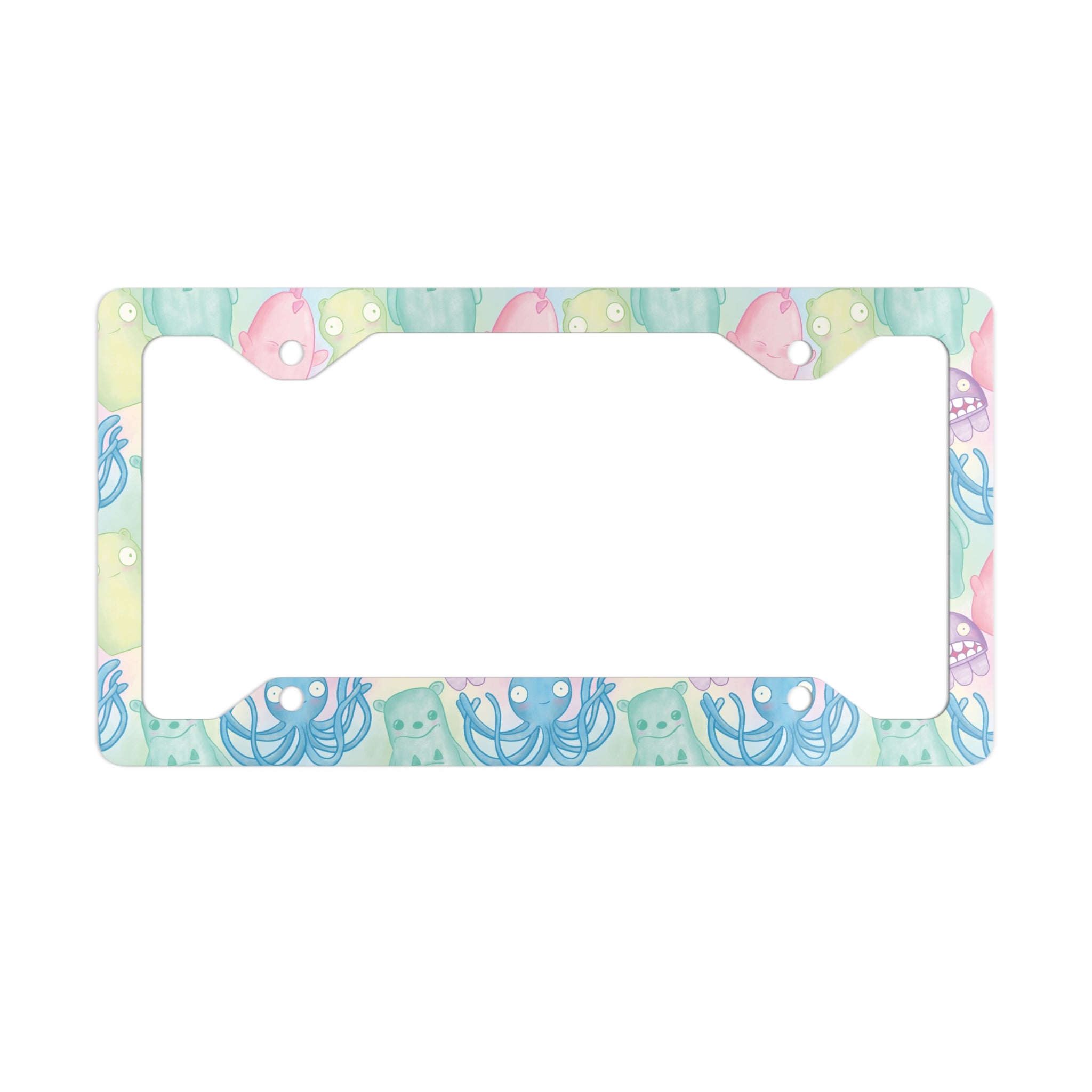 Kuchi Kopi & Friends Metal License Plate Frame