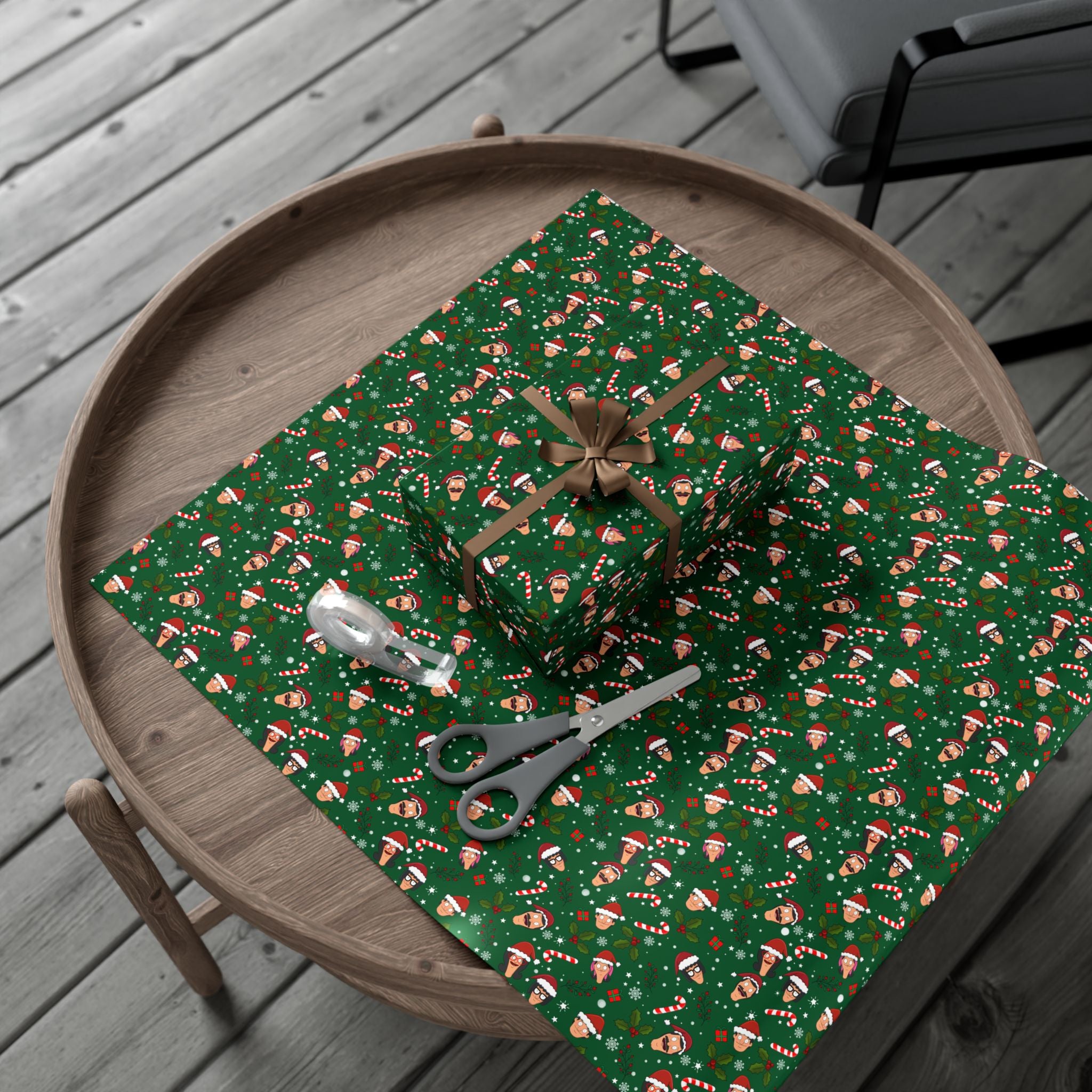 Bob's Burgers Inspired  Holiday Wrapping Paper