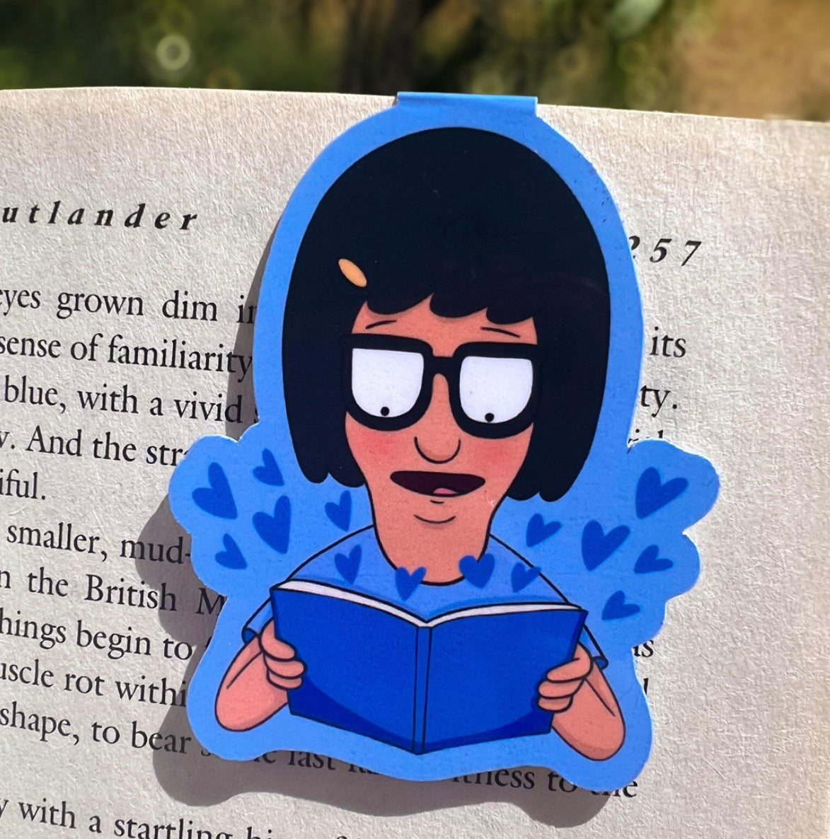 Reading Tina Magnetic Bookmark