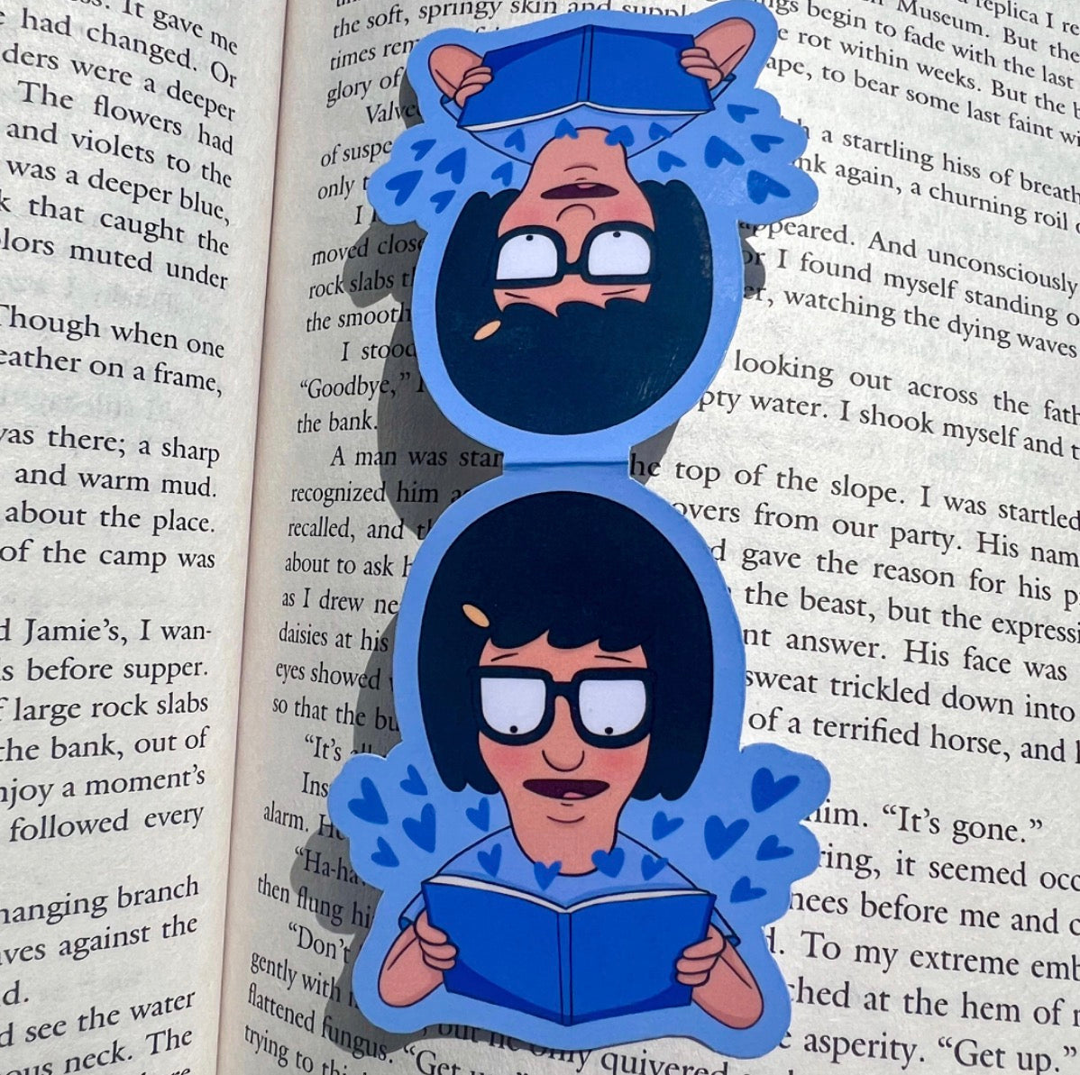 Reading Tina Magnetic Bookmark