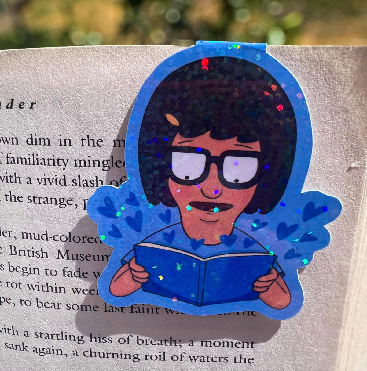 Reading Tina Magnetic Bookmark