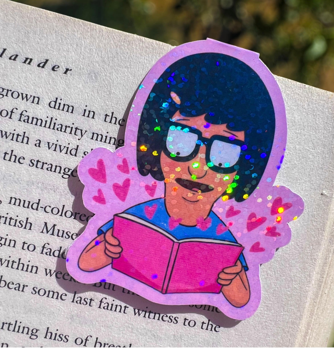 Reading Tina Magnetic Bookmark