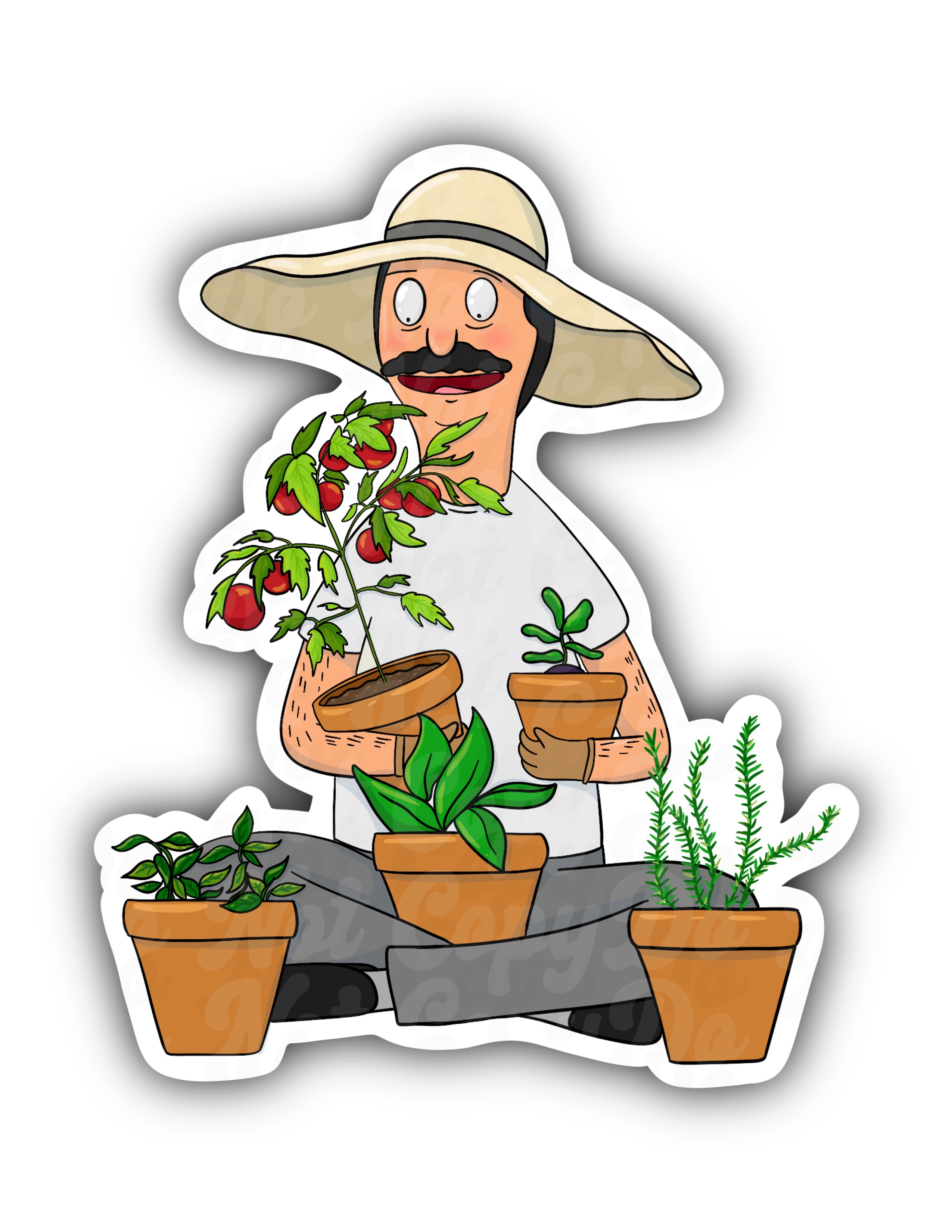 Bob's Burgers Inspired Garden Bob Sticker