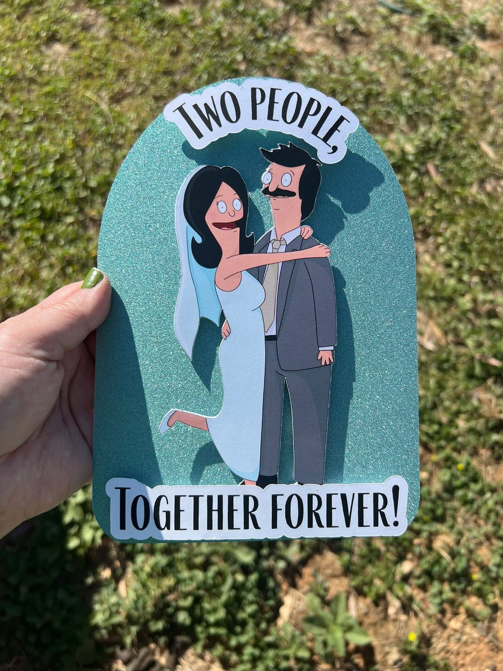 Bob’s Burgers Inspired Wedding/Anniversary Cake Topper