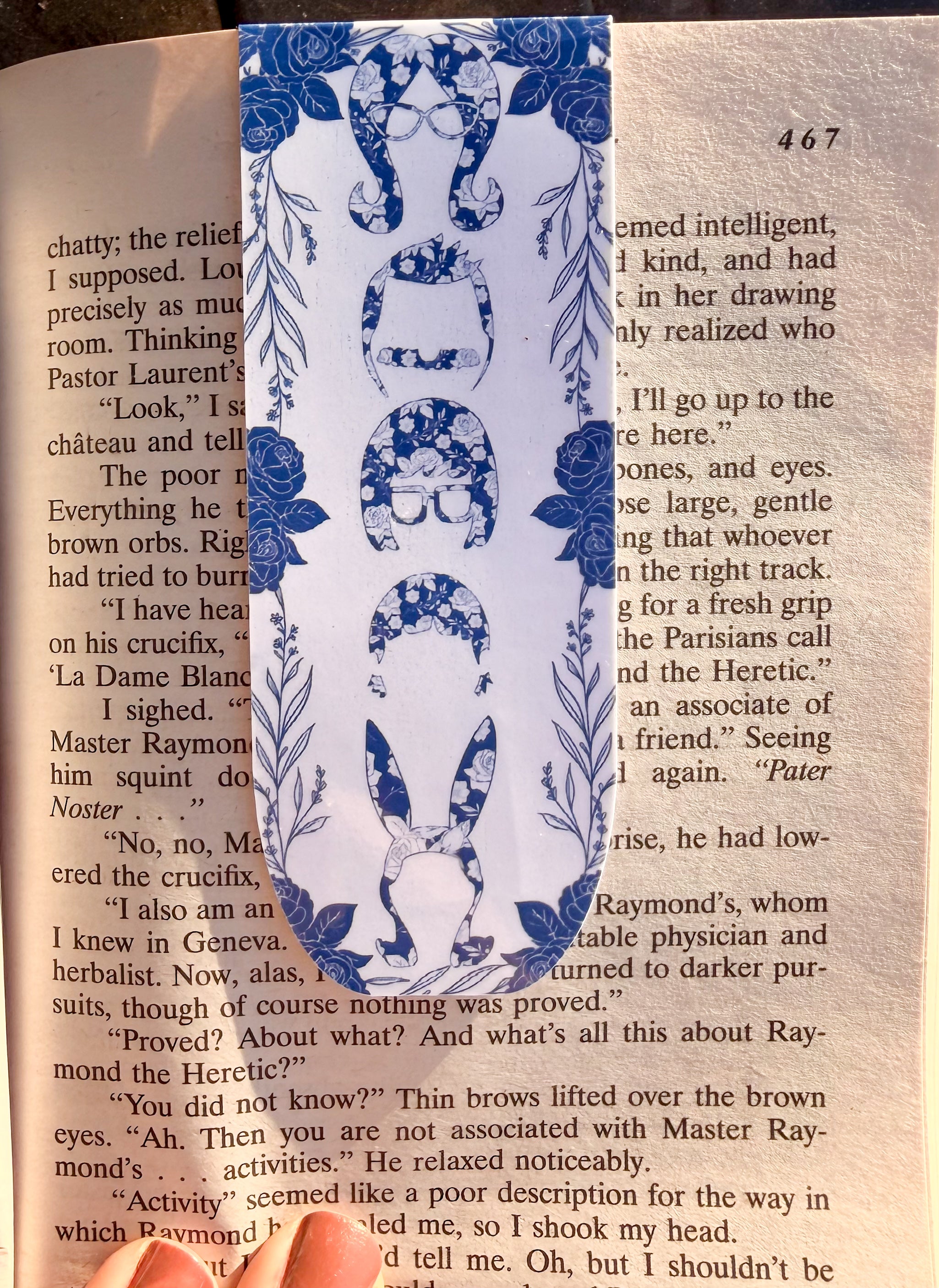 Floral Belchers Magnetic Bookmark