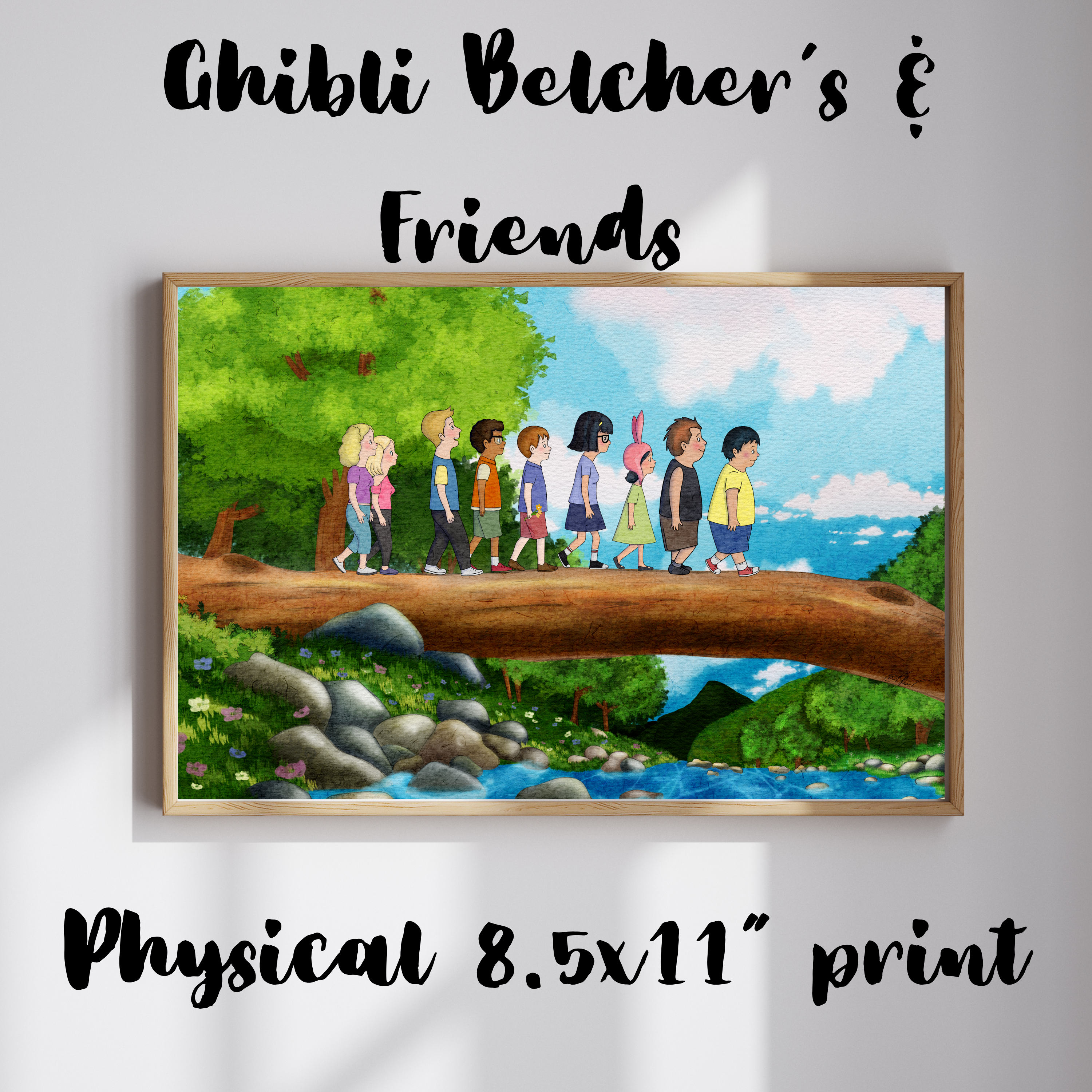 Ghibli Belchers & Friends (8.5” x11”)
