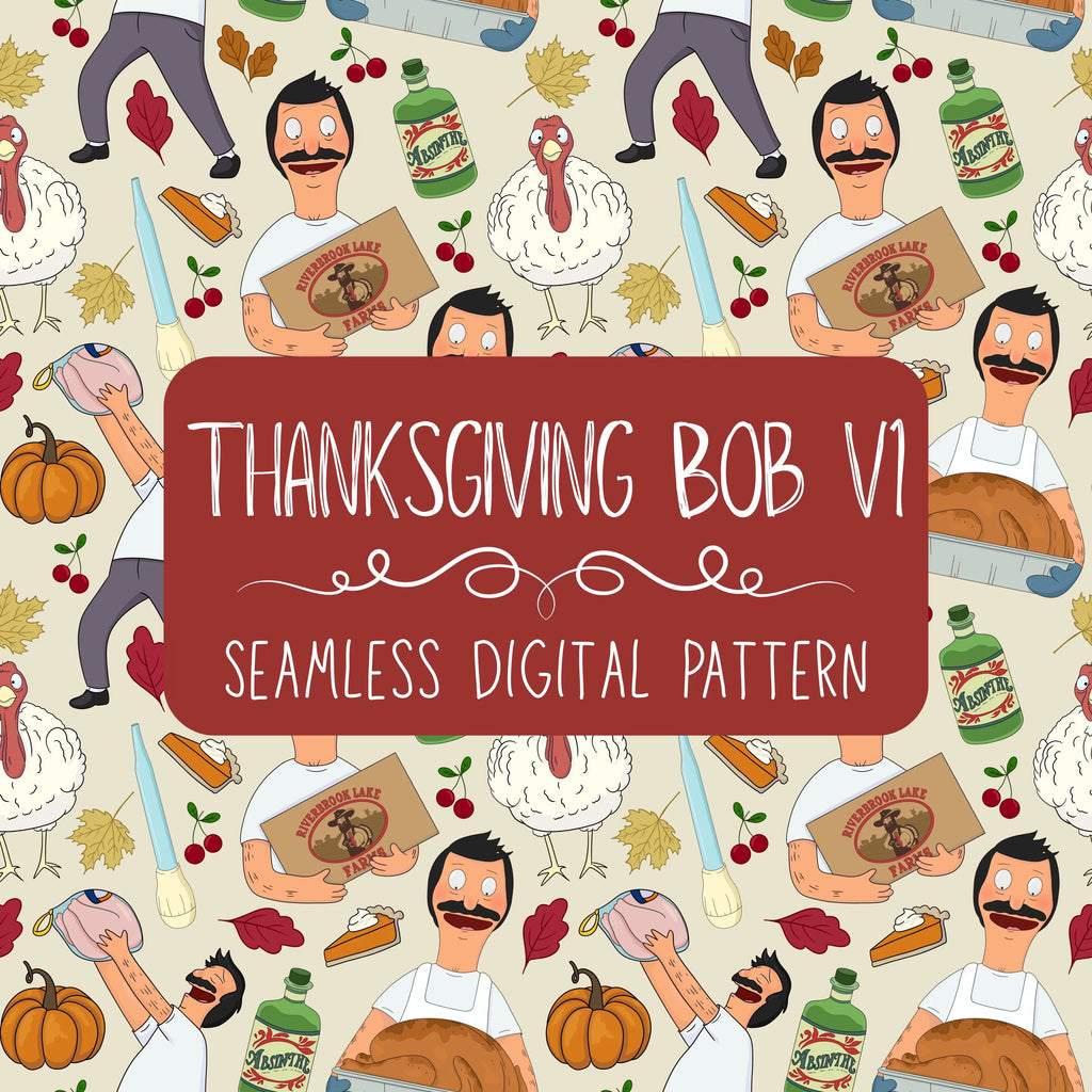 Bob's Inspired Thanksgiving Bob V1 Seamless Pattern