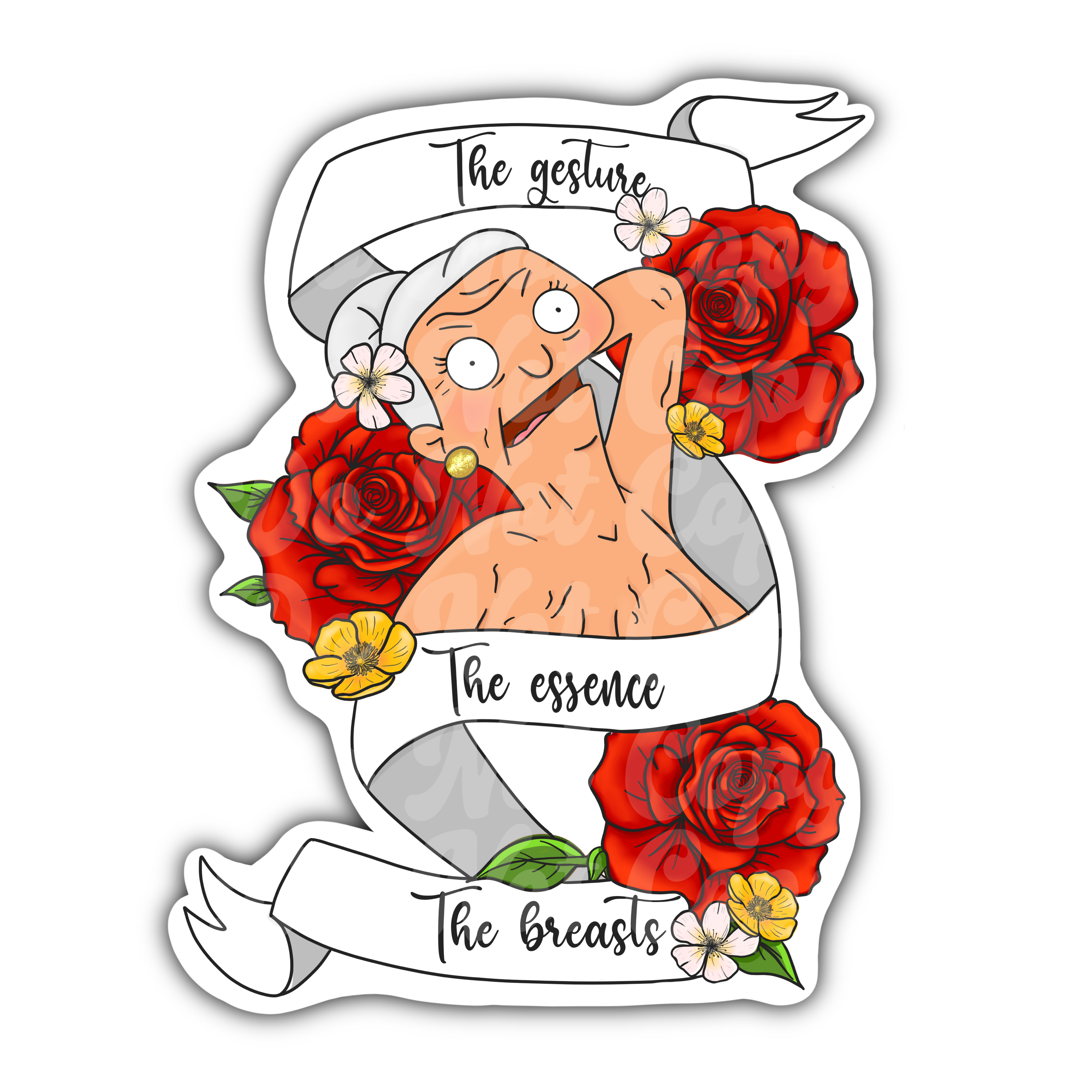 Bob's Burgers Inspired Naked Edith Sticker – Kylee Totorica